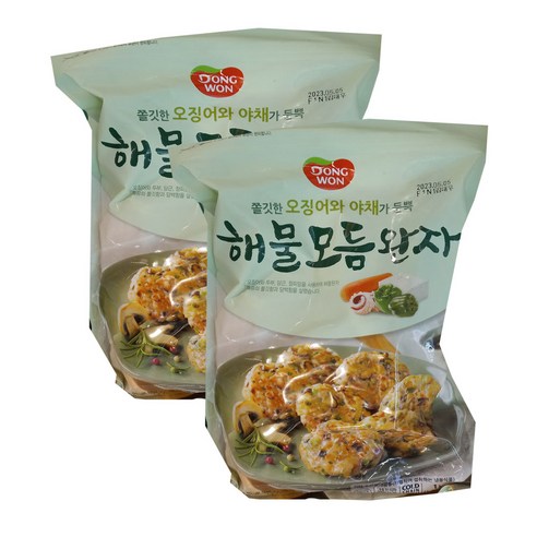 동원 해물모듬완자1000g X 2봉 아이스포장무료, 1000g, 2개