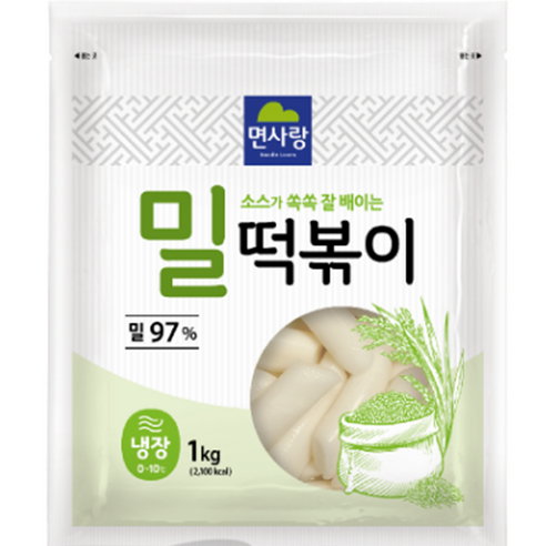 면사랑 밀떡볶이, 18개, 1kg