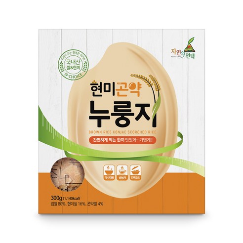 EC 현미곤약누룽지 300g, 1개