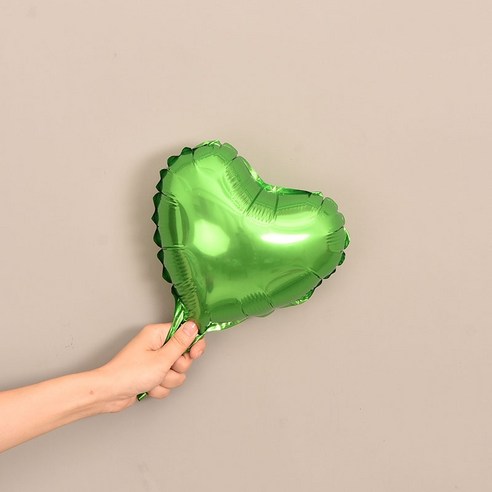파티복닷컴 모양풍선 10개입, 32.하트 그린 25.4cm