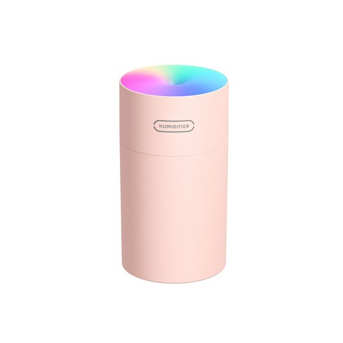 아이디어 현채컵 공기 가습기 테이블 가정용 차량 적재 공기 가습기 USB 인쇄, 핑크(현채컵 2세대 270ml) 300ml