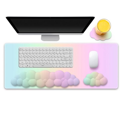 뭉시크 메모리폼 키보드 마우스손목패드 세트, 옵션26, 4종세트, 1개