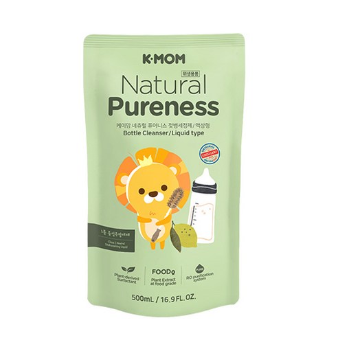 케이맘 퓨어니스 젖병클리너 액상형 리필, 500ml, 1개