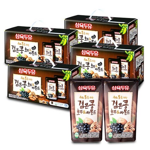 [삼육두유]검은콩 호두&아몬드 190ml 60팩, 60개