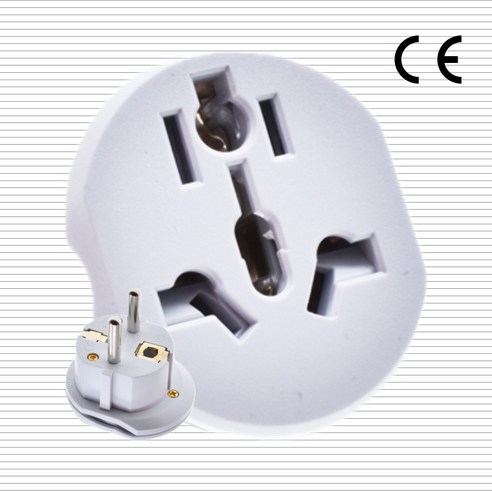 메이드홉스 2500W 16A 멀티 변환 플러그 어댑터 해외 직구용, 그레이, 2개 세트, 크기 5cm