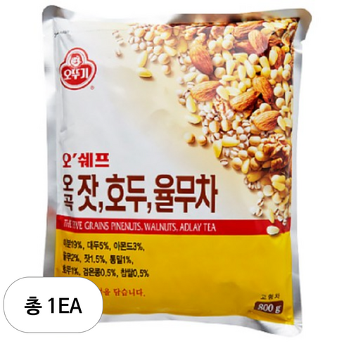 오뚜기 오쉐프 오곡잣호두율무차, 800g, 1개입, 1개