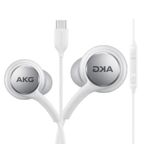 삼성 정품 C타입 AKG 갤럭시 S24 S23 S22 S21 S20 Z시리즈, 화이트, 1개