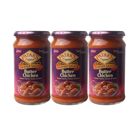 파탁스 시머 소스 버터 치킨, 425g, 3개