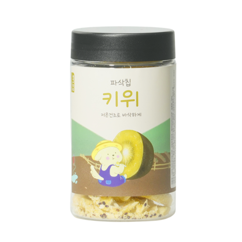댕댕이연구소 강아지 디디랩 파삭칩 저온건조 과일 채소 간식, 1개, 50g, 키위