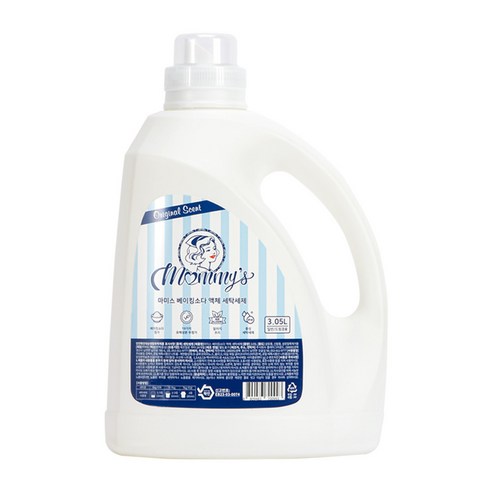 깨끗함과 안심을 담은 마미스 베이킹소다 액체 세탁세제