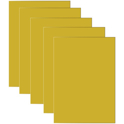다한진 컬러 포맥스판 A3(297mm420mm*3T) 두께3mm 교재용 미술용 DIY용, 5개, 노랑색