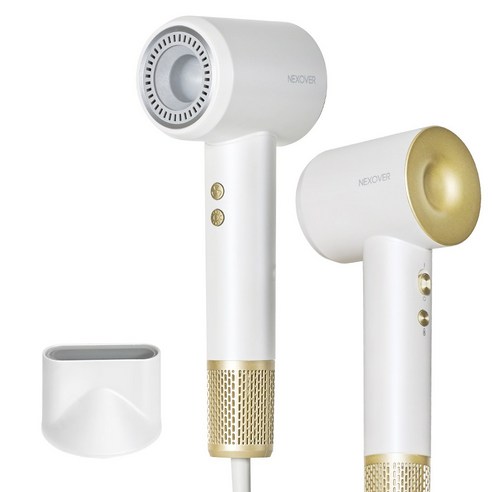 넥소버 BLDC 헤어 드라이기 저소음 항공모터 전문가용 드라이어, 화이트, NXD-1600D