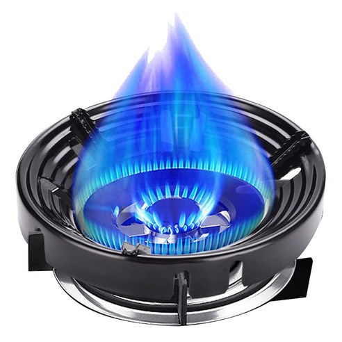 가스로 가스레인지 에너지 절약 열커버 4구 5, 블랙