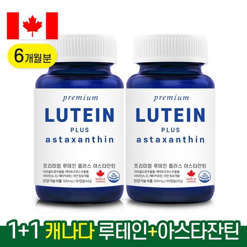 (1+1) 캐나다 루테인 아스타잔틴 지아잔틴 6개월분 내추럴영, 2개, 45g