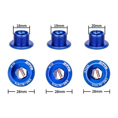 ZTTO CNC MTB 도로 자전거 크랭크 셋 나사 M18 M19 M20 알루미늄 합금 하단 브래킷 캡 암 볼트 부품 액세서리, 01 M18 BLACK 클라리스뒷변속기 Best Top5