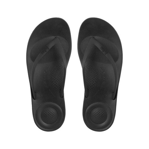 핏플랍 슬리퍼 쪼리 샌들 아이쿠션 에고노믹 블랙 E54-090