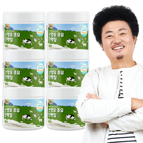 산양유 초유 단백질 분말 윤택 알레 200g, 6통