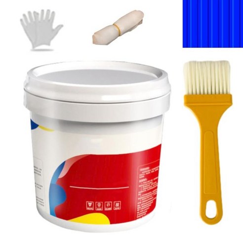 한국산 우레탄 접착제 폼본드 외부 지붕용 방수 코팅 수리 액체 실란트 세트 – 회색 500g, 블루 300g, 1개 월드폼본드