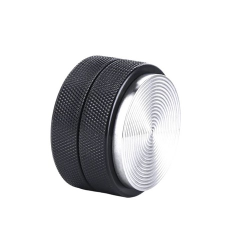 엘빈스 스테인리스 스틸 높이 조절 가능 나선형 템퍼 58mm, 1개, 블랙