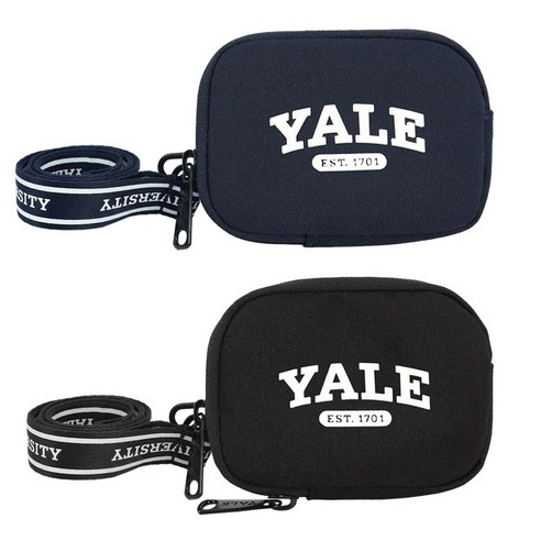 주니어 예일 로고 캐릭터 목걸이 파우치 지갑 YALE 어린이카드지갑