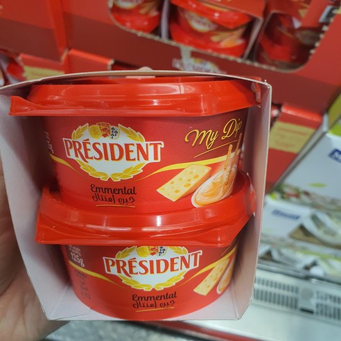 코스트코 President 마이딥 스프레더블 에멘탈 125g x 4, 4개