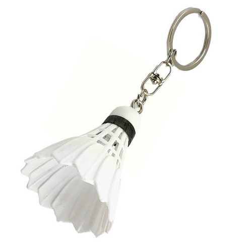 셔틀콕키링 배드민턴공 스포츠열쇠고리 DD-12393, 옐로우, 상세페이지 참조