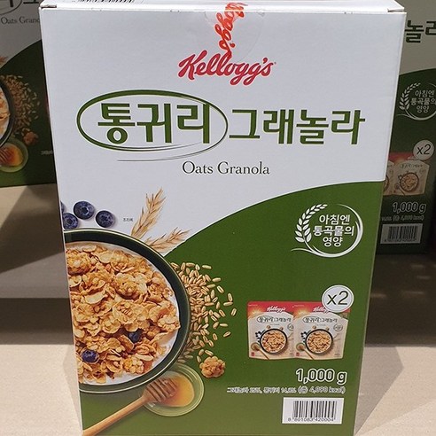 켈로그 통귀리 그래놀라 500g, 2개