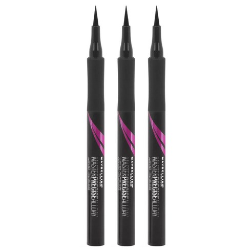 메이블린 마스터 프리사이즈 올데이 리퀴드 라이너 1.0ml, 3개, 110 Black