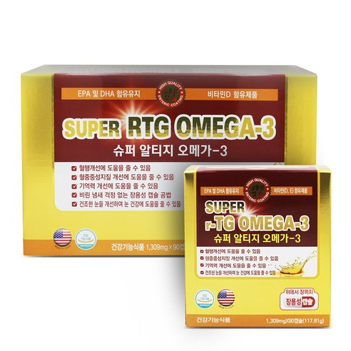 슈퍼 알티지 오메가3 1309mg 180캡슐 6개월분, 1개