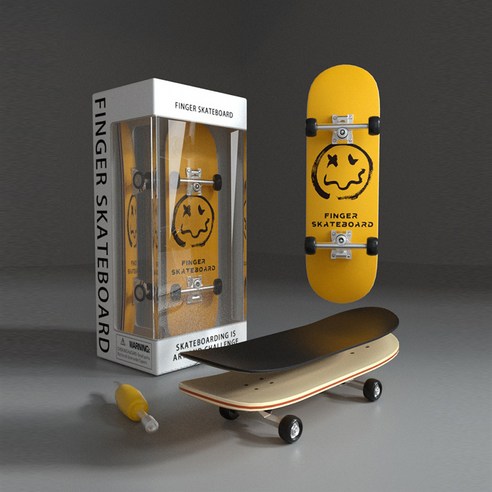 DIY 핑거 스케이트보드 / 미니 손가락 베어링 보드 Fingerboard skateboard, 99mm x 29mm (드라이브 포함), H, 1개