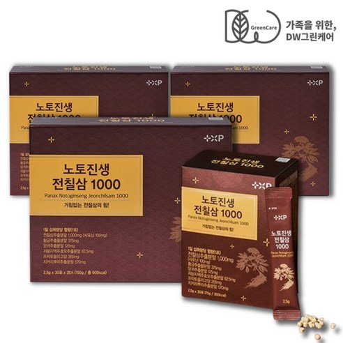 노토진생 전칠삼 1000 노토진세노사이드 사포닌 삼칠삼 정 환 스틱 373 슈퍼 고함량 영양제, 150g, 3박스