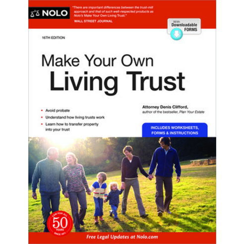(영문도서) Make Your Own Living Trust Paperback, NOLO, English, 9781413330571