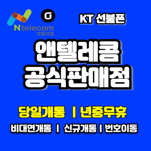 KT LG선불폰 선불유심 알뜰폰 앤텔레콤 한국선불폰 정품유심 비대면 온라인전용유심 빠른배송 빠른개통 당일개통 USIM, KT선불유심 (KT연체폰 사용불가), 2000일