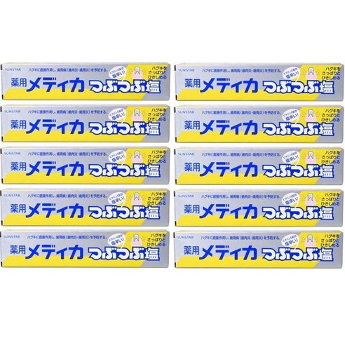 일본 선스타 썬스타 치약 소금치약 츠부츠부시오 치약 170g 10개 세트