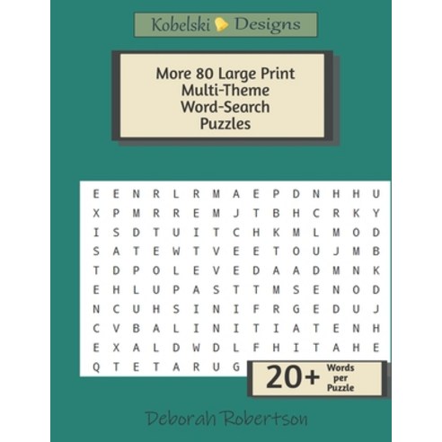 More 80 Large Print Multi-Theme Word-Search Puzzles: Challenging Word Searches To Exercise The Mind Paperback, Independently Published, English, 9781673750843
