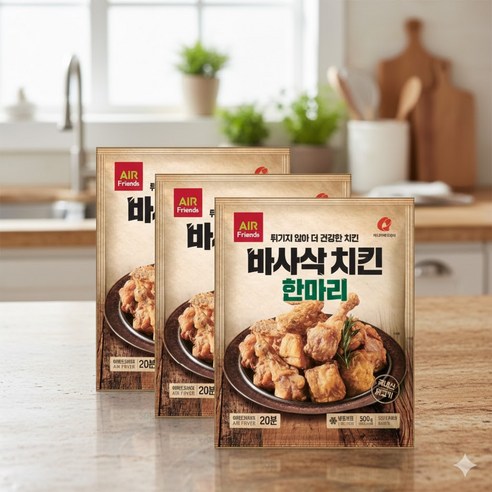 [마니커에프앤지] 바사삭치킨 한마리 500g x 3봉