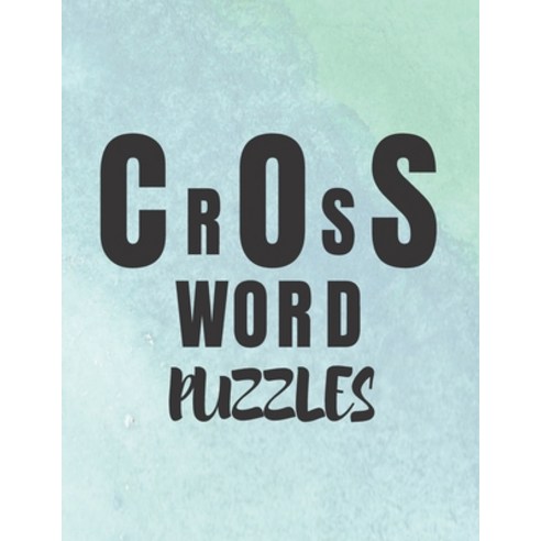 crossword puzzles: Crossword Puzzle Book for Adults Take it Easy and Relax Paperback, Independently Published