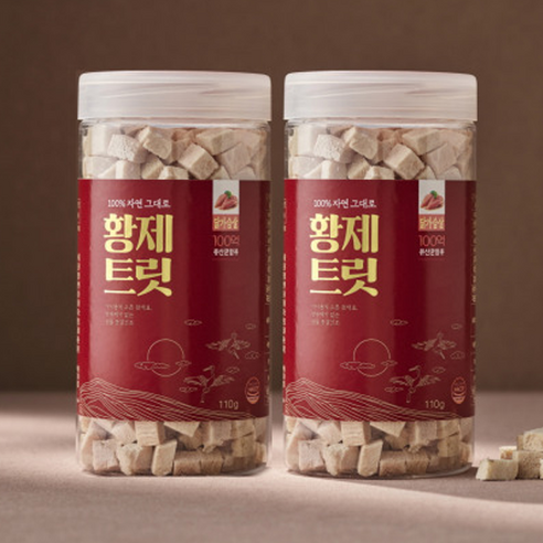 황제트릿 반려동물 동결건조 간식, 2개, 110g, 유산균 닭가슴살