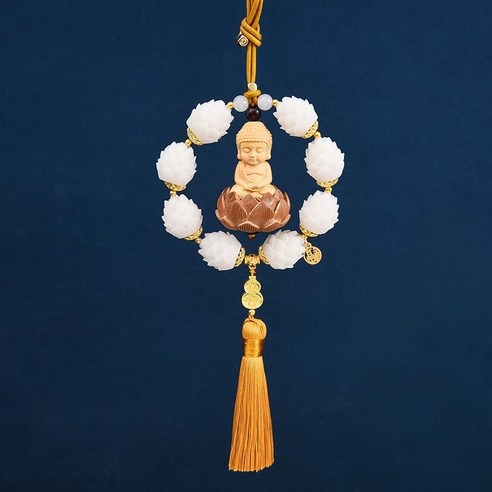 소원 성취, 사고 예방, 재물운을 위한 운수대통: 연꽃 불상 차걸이