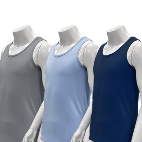 시원한 아이스 쿨 여름 남성 인견 런닝 3종세트