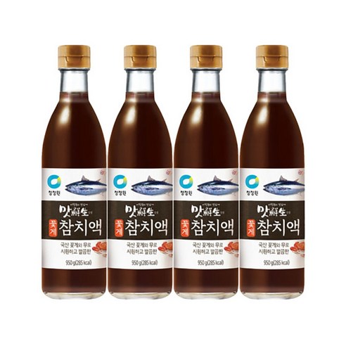 청정원 맛선생 꽃게참치액950g +(증정)참치액950g, 950g, 4개