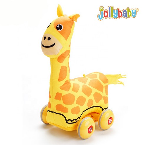 Jollybaby 헝겊 풀백카 동물인형, 1. 기린, 1 기린