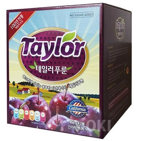 테일러 푸룬 건자두 450g x 2개 푸른 말린자두, 4개