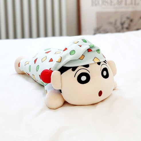 짱구 파자마 바디 모찌 쿠션 인형 30cm, 혼합, 1개