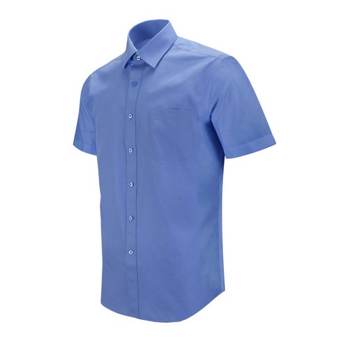 레디핏 스판 구김적은 링클프리 슬림 일반 하얀색 파란색 남자 반팔 와이셔츠