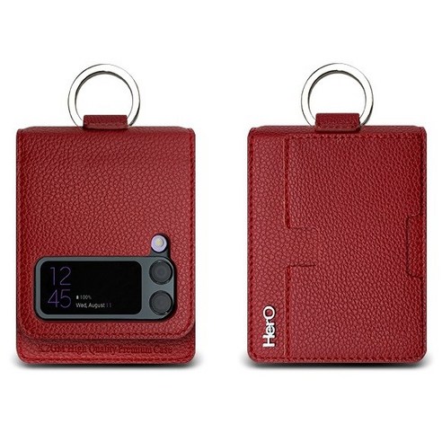 MHM 갤럭시 Z플립4 카드포켓 홀더링 지갑 휴대폰케이스