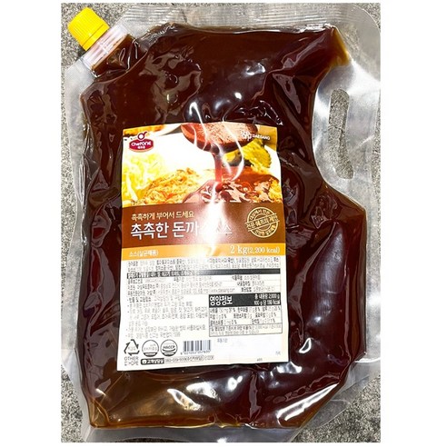 촉촉한 돈까스소스2kg 분식집 돈카츠양념소스 부먹용 부어서먹는 묽은, 1개, 2000g