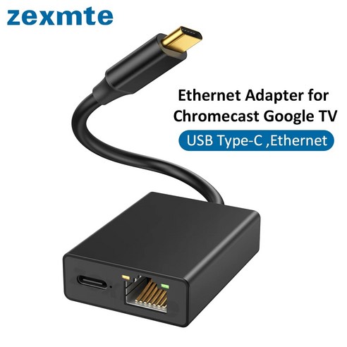 구글크롬캐스트4K 구글크롬캐스터 리모컨 미러링 Zexmte 크롬 캐스트 4K 구글 TV용, 1.USB C TypeC