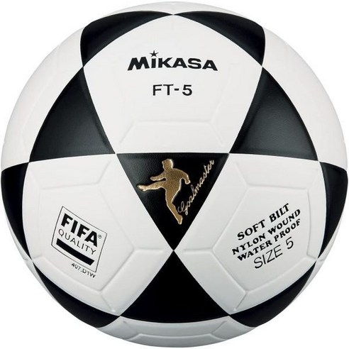 MIKASA FT5 프로 FIFA 축구 배구, 5, Multi-Coloured - black/white