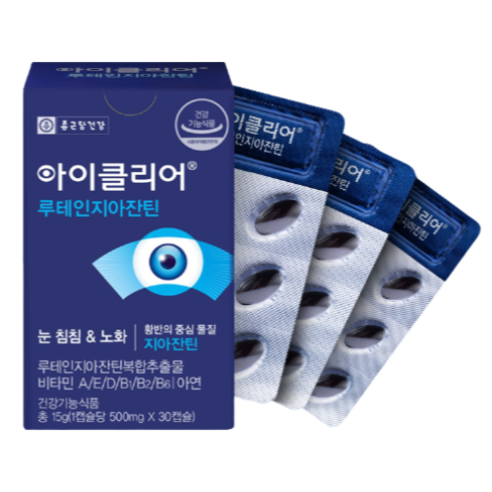 서흥 종근당건강 아이클리어 루테인 지아잔틴 500mg x 30캡슐, 30정, 1개